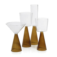 Load image into Gallery viewer, VENETO GLASSWARE - AMBER - RED WINE GLASS (SET OF 4)