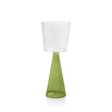 Load image into Gallery viewer, VENETO GLASSWARE - GREEN -RED WINE GLASS (SET OF 4)