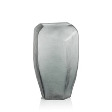 Load image into Gallery viewer, BANFORD CUT GLASS VASE - GRAY - SHORT