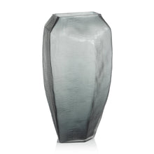 Load image into Gallery viewer, BANFORD CUT GLASS VASE - GRAY - TALL