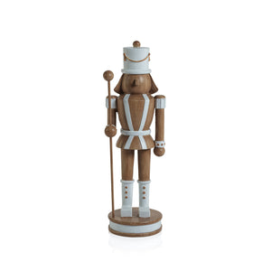 DECORATIVE NUTCRACKER WITH POLE - BROWN