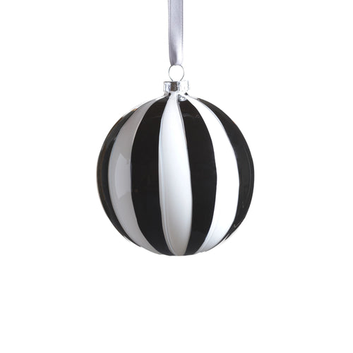 TWILIGHT STRIPE GLASS ORNAMENT - 4