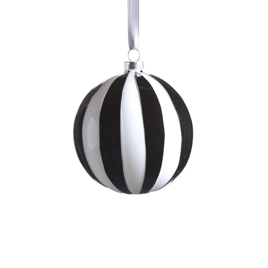 TWILIGHT STRIPE GLASS ORNAMENT - 4