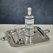 Load image into Gallery viewer, BACARDI POLISHED BRASS SERVING TRAY - NICKEL FINISH  - MEDIUM