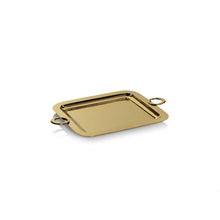 Load image into Gallery viewer, BACARDI POLISHED BRASS SERVING TRAY - GOLD - 18 IN