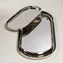 Load image into Gallery viewer, PARK LANE VERSATILE OVAL TRAY POLISHED NICKEL MEDIUM