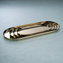 Load image into Gallery viewer, PARK LANE VERSATILE OVAL TRAY GOLD EXTRA LARGE