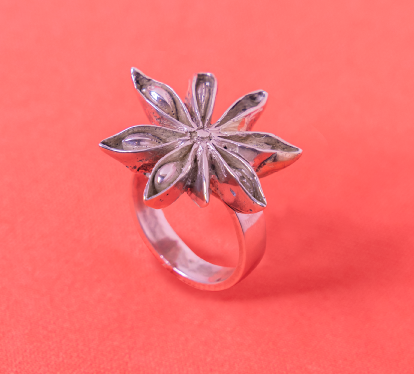SILVER ANIS RING