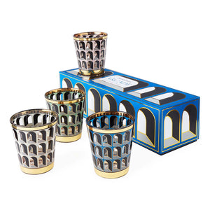 BOXED ARCADE GLASSWARE - SET OF 4