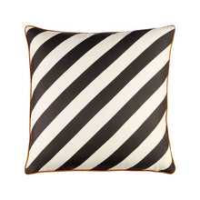 Load image into Gallery viewer, US KIT CABANA SILK PILLOW - BLACK/ WHITE 16x16 (34670/1170) - 34671