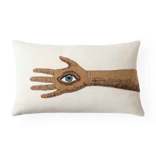 US PALMISTRY BEADED PILLOW - 12' X 20'