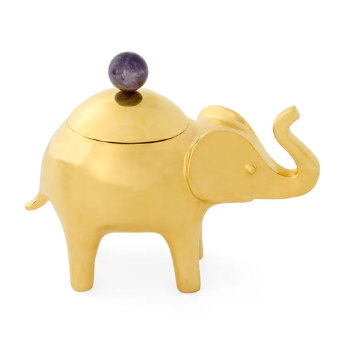 BRASS ELEPHANT BOX - 34749
