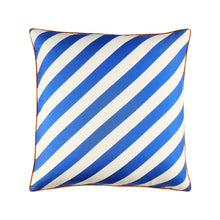 Load image into Gallery viewer, US KIT CABANA SILK PILLOW - BLUE/ WHITE 20x20 - 34665
