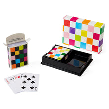 Load image into Gallery viewer, CHECKERBOARD LACQUER CARD SET - RAINBOW&quot;