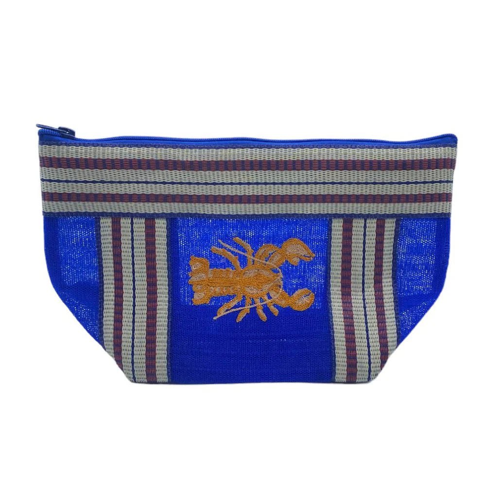 CORAL LOBSTER RECYLCLED POUCH