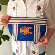 Load image into Gallery viewer, CORAL LOBSTER RECYLCLED POUCH