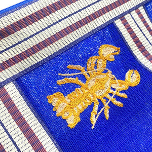 CORAL LOBSTER RECYLCLED POUCH