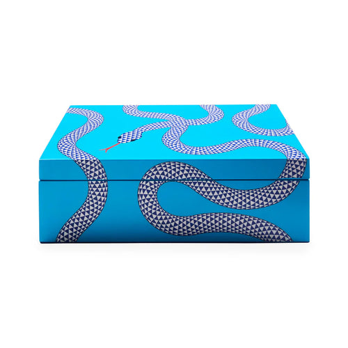 EDEN LACQUER BOX - BLUE - MEDIUM - 34766