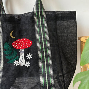FORAGE BLACK RECYLCLED SHOPPER