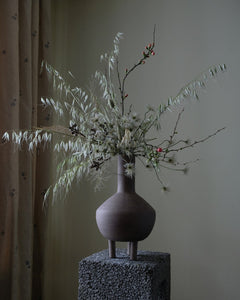 DUCK VASE, FAT - TAUPE