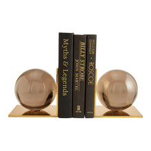 Load image into Gallery viewer, GLOBO BOOKEND SET - SMOKE