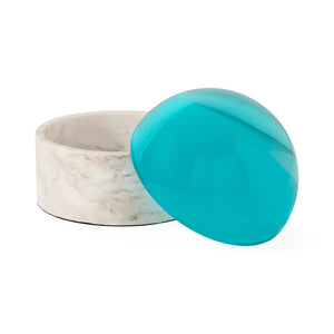 GLOBO BOX-BLUE-MEDIUM-MARBLE