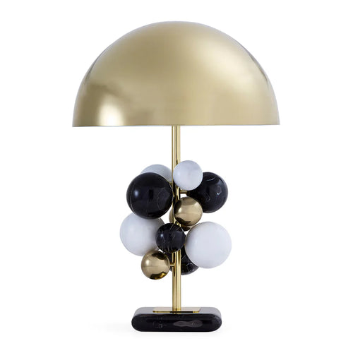 GLOBO TABLE LAMP-BLACK MARBLE