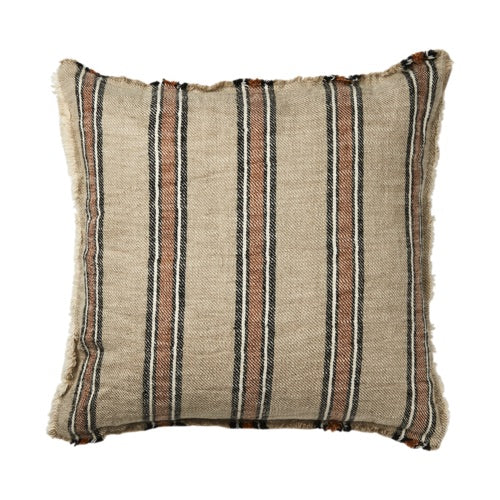 HILDA CUSHION COVER, BEIGE/BROWN/BLACK