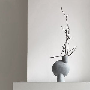 SPHERE VASE BUBL, MEDIO - LIGHT GREY