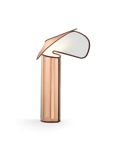 "CHIARA LED TABLE IN PINK GOLD "