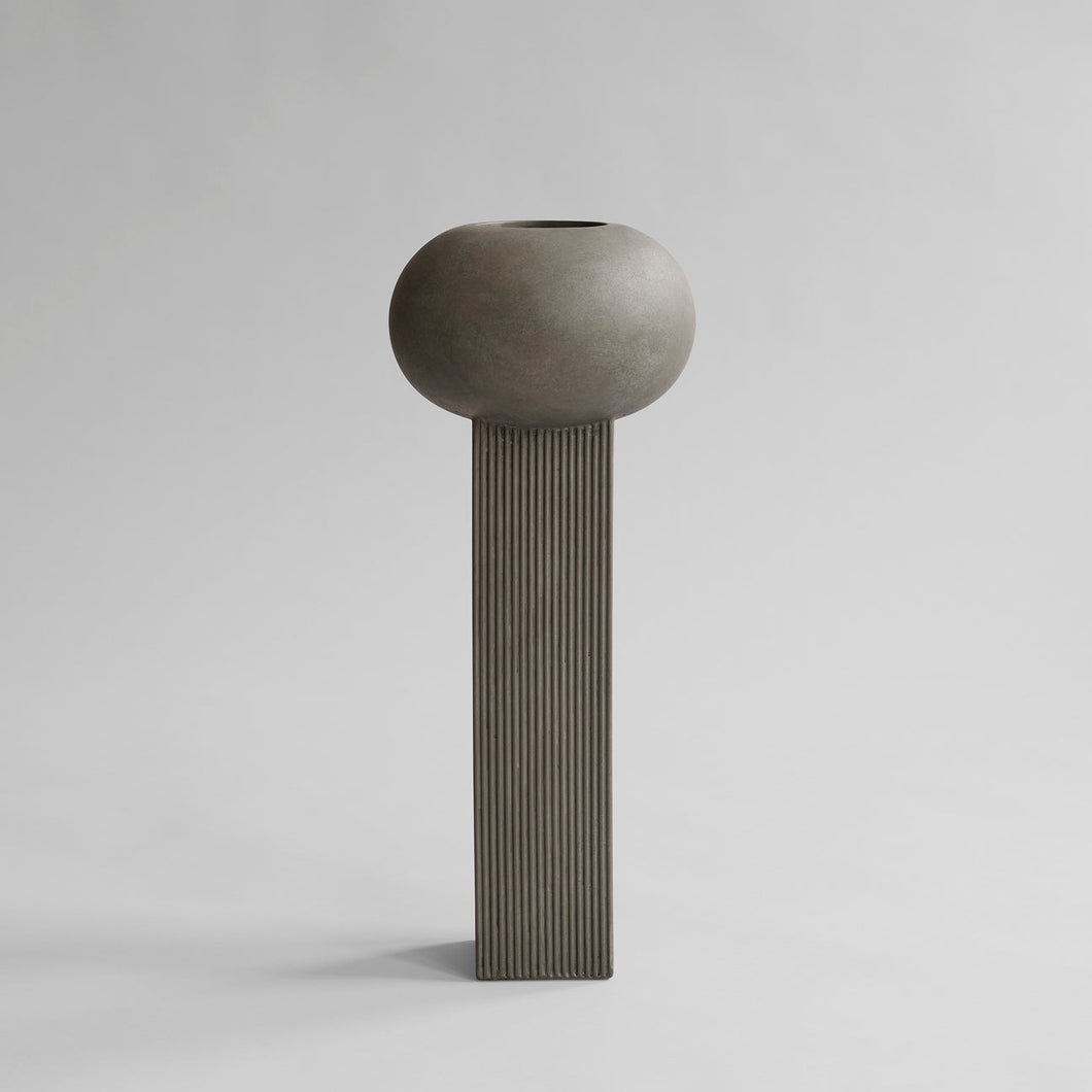 EMPIRE VASE, DARK GREY BIG