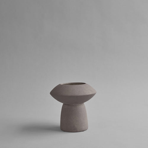 SPHERE VASE FAT - TAUPE