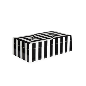 SMALL OP ART LACQUER BOX