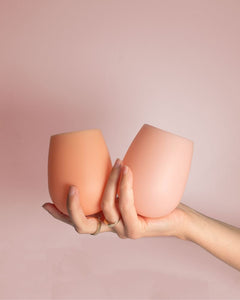 FEGG | UNBREAKABLE SILICONE TUMBLERS | PEACH + PETAL