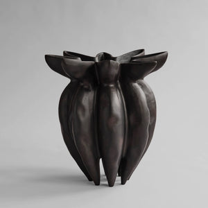 LOTUS VASE, BIG - COFFEE