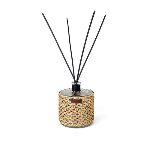 DIFFUSEUR RAPHIA CUIR YARA 3L/  ROSE OUD MANDARINE MAJORELLE