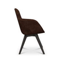 Load image into Gallery viewer, SCOOP CHAIR HIGH BACK BLACK LEG