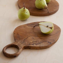 Load image into Gallery viewer, TEAK OVAL BOARD WITH HANDLE