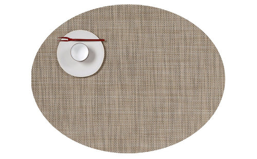 Mini Basketweave Oval Placemats Blush