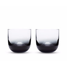 Load image into Gallery viewer, TANK WHISKEY GLASSES, BLACK SET OF 2