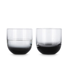 Load image into Gallery viewer, TANK WHISKEY GLASSES, BLACK SET OF 2