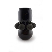 Load image into Gallery viewer, VASE TIFFANY BLACK - BLACK LAVA