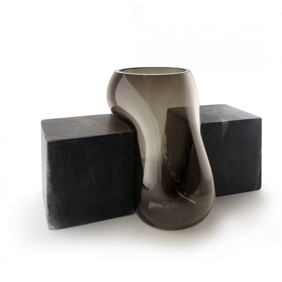 VASE PRESS SMOKE/MARBRE GRIS