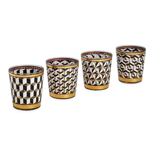 BOXED VERSAILLES GLASSWARE SET OF 4