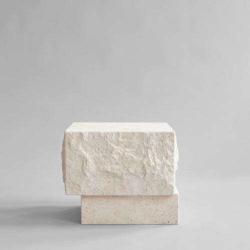 TEMPLE COFFEE TABLE, LOW- LIMESTONE