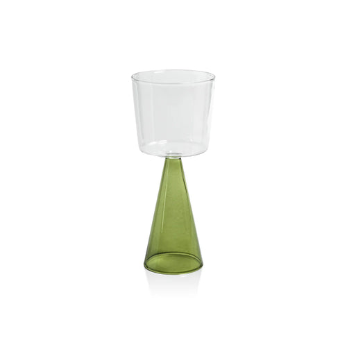VENETO GLASSWARE - GREEN - WHITE WINE GLASS (SET OF 4)