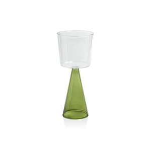 VENETO GLASSWARE - GREEN - WHITE WINE GLASS (SET OF 4)