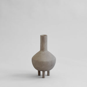 DUCK VASE, FAT - TAUPE