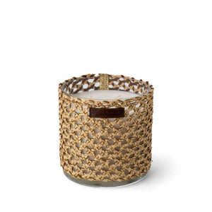 BOUGIE RAPHIA CUIR YARA L/ ROSE OUD MANDARINE MAJORELLE