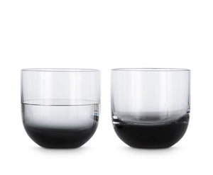 TANK WHISKEY GLASSES BLACK X2